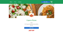 Desktop Screenshot of caperspizzas.co.uk