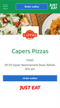 Mobile Screenshot of caperspizzas.co.uk